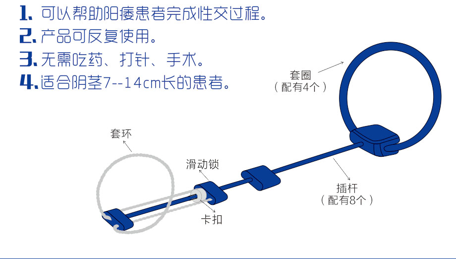 勃乐阴茎支架产品结构图